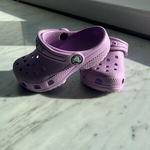 Girls authentic crocs - size 8 - worn once